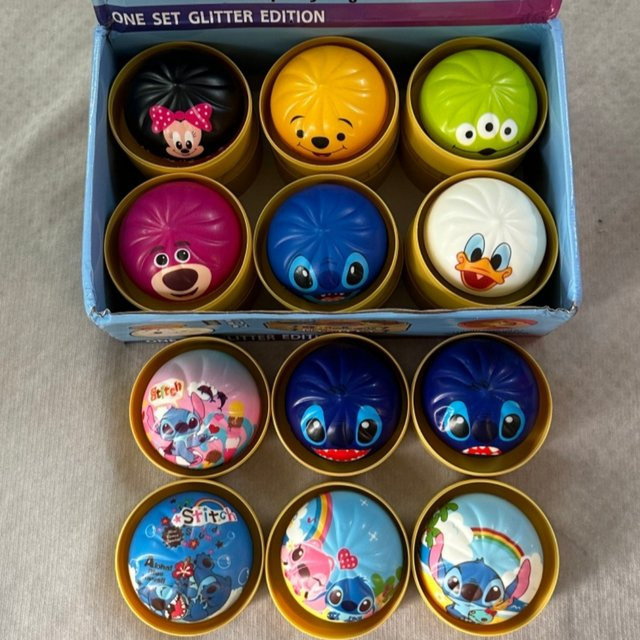 Bandai Knödel-Quetschspielzeug, bunt, langsam zurückfedernd - Bild 1