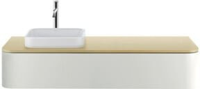 Duravit Aufsatzwaschtisch Happy D.2 Plus in Weiß, quadratisch aus Keramik, B/T: 40 x 40 cm - Bild 1