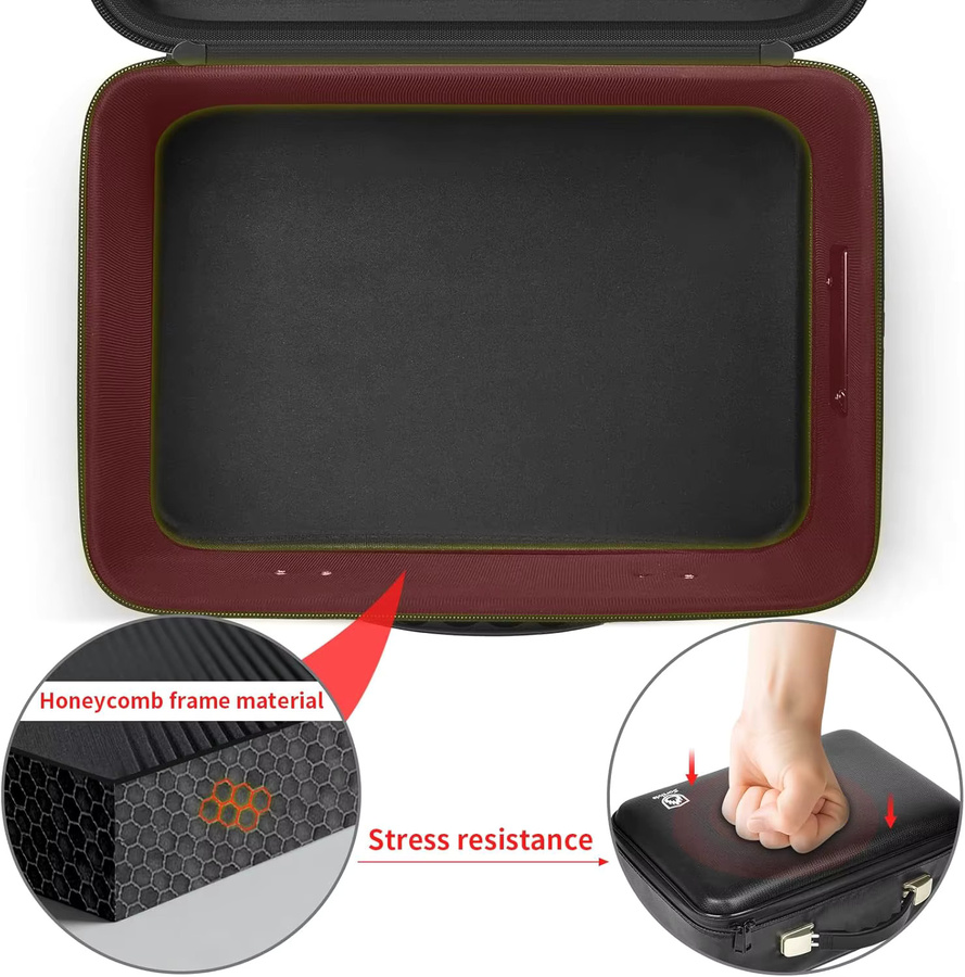 Feuerfeste Aufbewahrungsbox von paiyule in Schwarz mit Schloss, wasserabweisende Hülle für PSA, BGS, CGC, ISA und SGC Sammelkarten, B/H/T: 35,56 x 22,86 x 15,24 cm - Bild 4