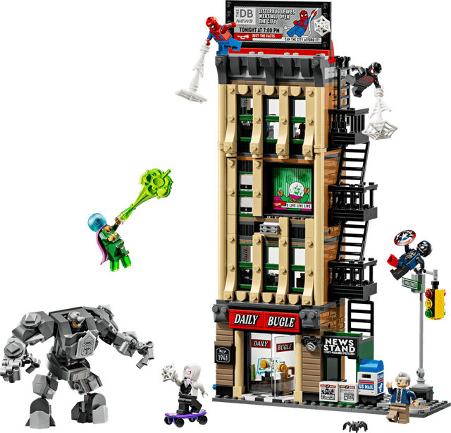 LEGO Marvel Spider-Man vs. Mysterio: Daily Bugle Konstruktionsspielzeug ab 10 Jahren - Bild 3