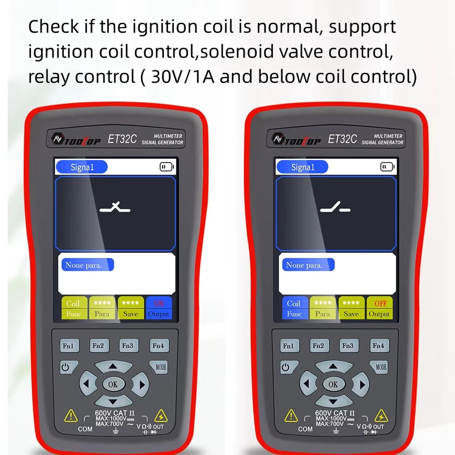 TOOLTOP ET31C/32C Tragbarer Kfz-Signalgenerator mit 9999 Hz PWM Wellenformspeicher für Autoreparaturen (12 V bis +12 V) - Bild 4