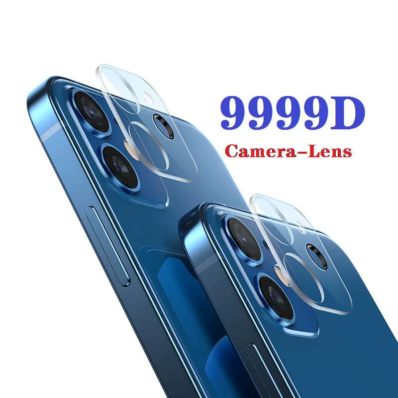 3D Gebogener Objektivschutz für Apple iPhone 11 12 13 14 15 Pro Max Kamera Schutzfolie in Transparent - Bild 2
