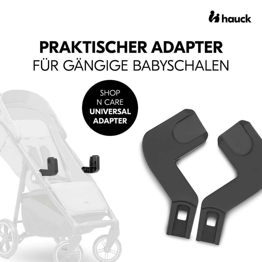 Hauck Babyschalen Adapter für Buggy Shop N Care in Black - Bild 2