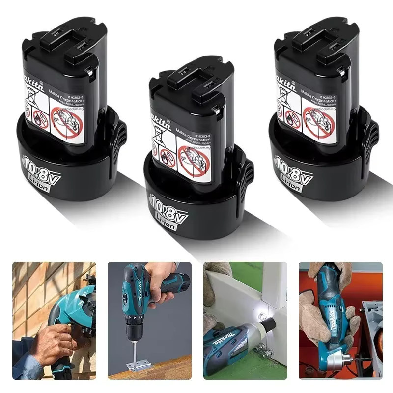 Makita Ersatz-Akku BL1030 10,8V in Schwarz - Bild 4