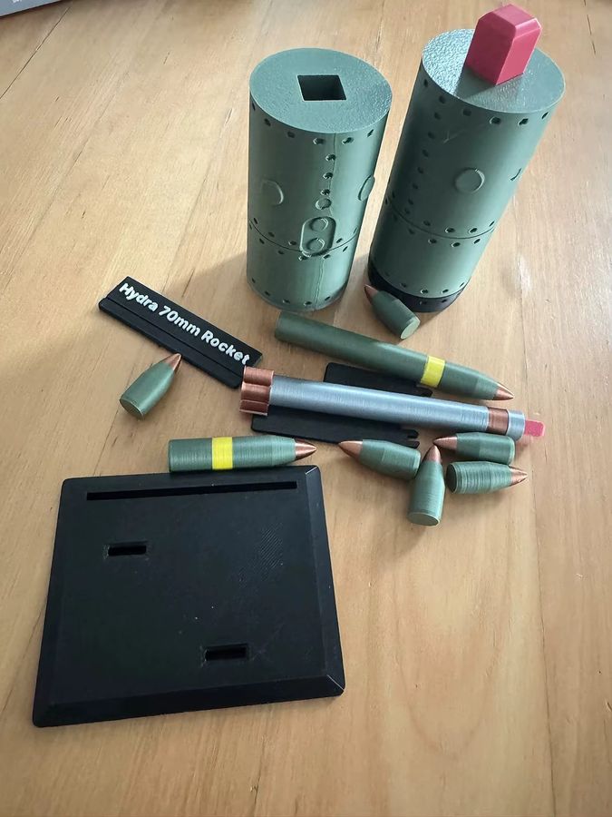 Heidela 3D-gedrucktes Heidela 70 mm Startmodell als DIY-Modell und Militär-Fan-Sammlung - Bild 6