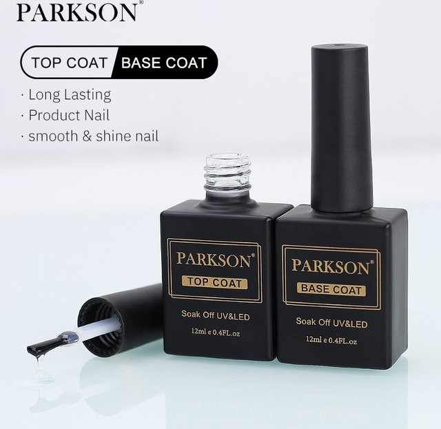 Parkson Diamond Nowipe Top Coat Peel-Off Base Coat Gel, 12 ml, Glänzend - Bild 1