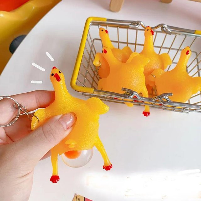 Linyi toy Huhn Ei Hennen Stressspielzeug ab 3 Jahren - Bild 1