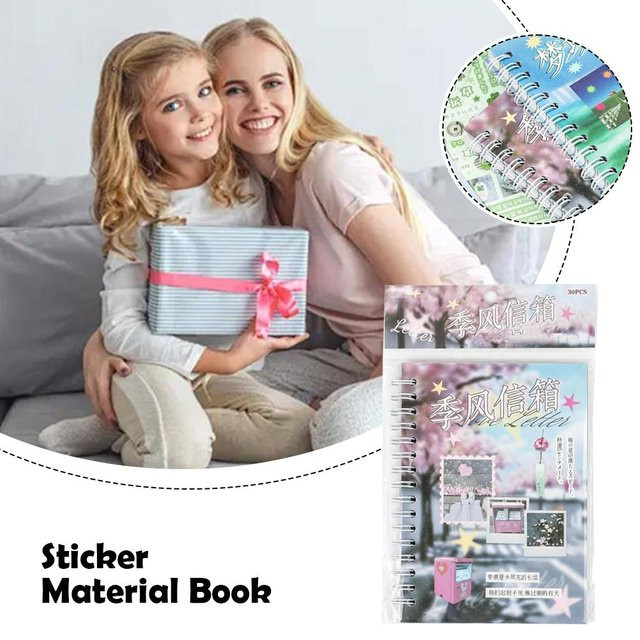 2Style Dekorative Ausgestanzte Aufkleber für Scrapbook und Notizbuch, 30 Stück pro Buch, Multicolour - Bild 1