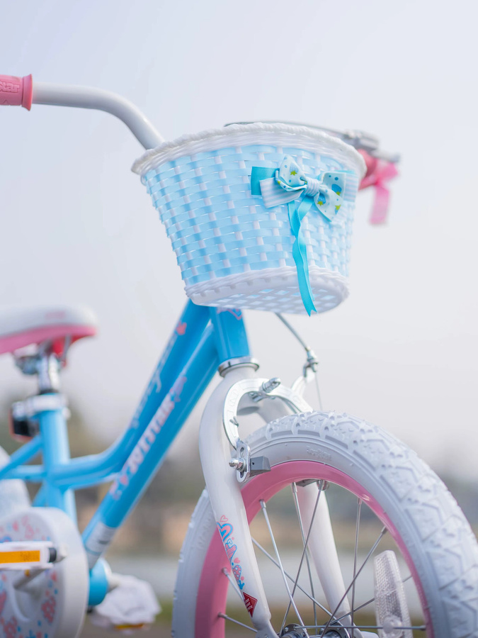 JOYSTAR Angel Mädchenfahrrad, mit Stützrädern, Korb, Handbremse, Ständer, für 2-9 Jahre - Bild 3