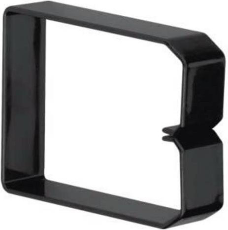 Hager DN1000753 Klammer aus Kunststoff in Schwarz, B: 7,5 cm, H: 10 cm, 50 Stück - Bild 1