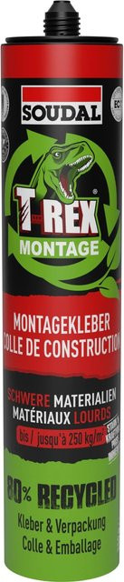 Soudal T-Rex Montage Recycled Montagekleber für schwere Materialien, 350 g - Bild 1