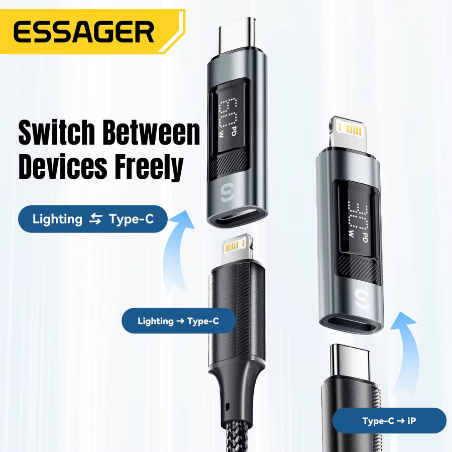 Essager USB C auf Lightning OTG Adapter mit PD 30 W Schnellladung für iPhone 15 14 13 - Bild 2