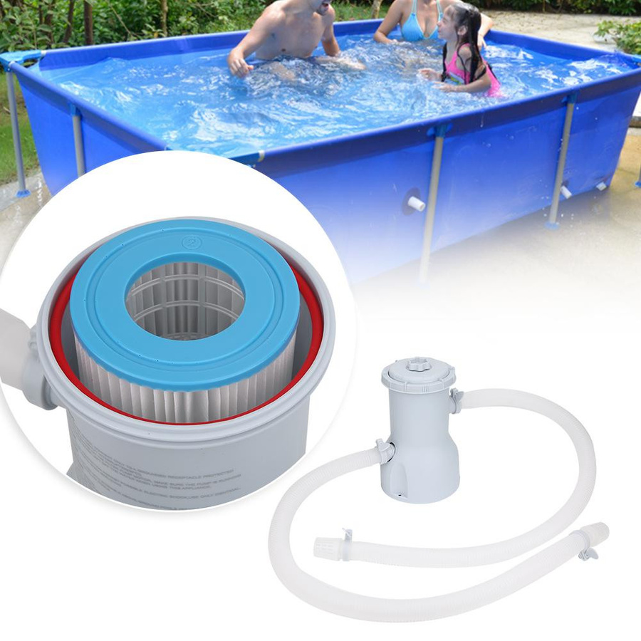 Aimo Elektrische Filterpumpe als Wasserreiniger für deinen Außenpool oder Teich in Weiß - Bild 2