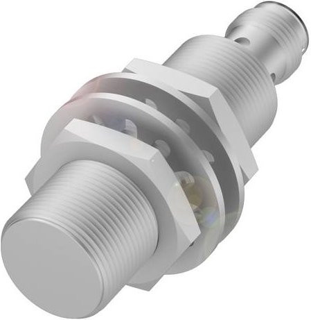 Balluff Induktiver Sensor BES M18EI-PSC72B-S04G-S01 BES02NK, PNP Schließer, Silber, Edelstahl, Durchmesser: 18 mm, Länge: 65 mm - Bild 1