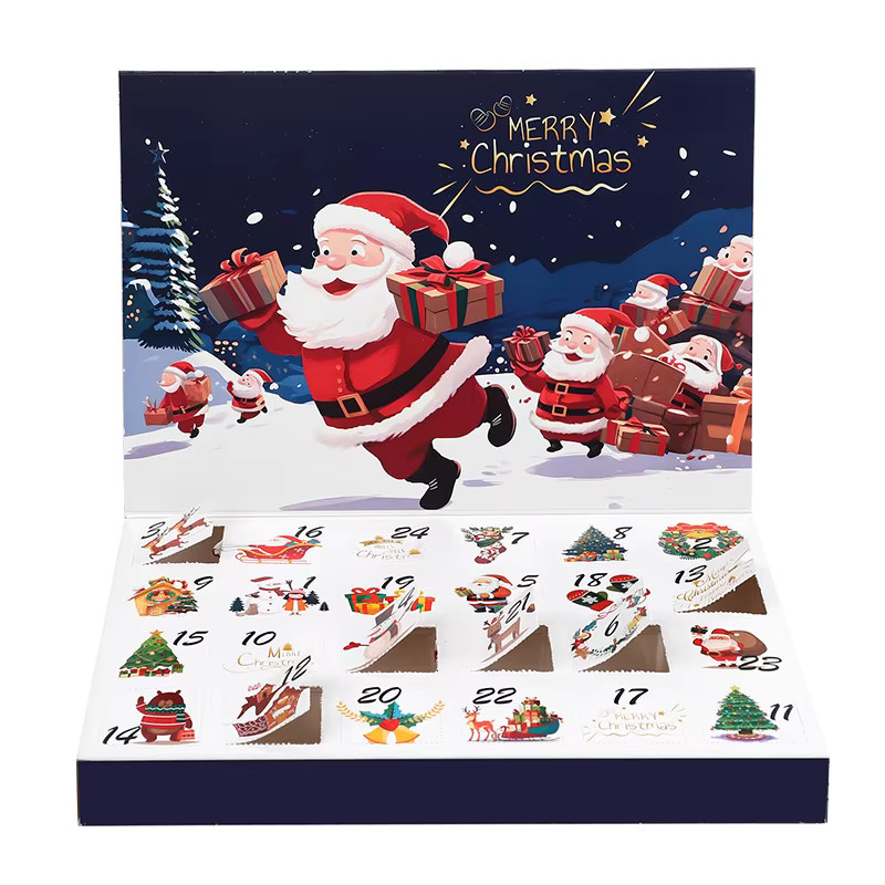 ZQNYCY Adventskalender 2025 als leere DIY Geschenkbox für 24 Tage, bunt, B/T/H: 21,0 x 30,0 x 30,0 cm - Bild 6