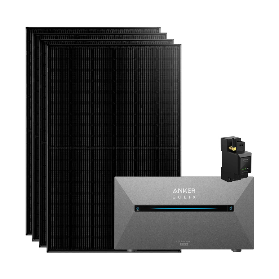 Anker SOLIX Balkonkraftwerk All In One Komplettset mit Solarbank E1600 Pro und Smart Meter in Schwarz und Grau - Bild 2