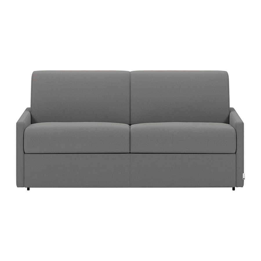 Vente-unique Schlafsofa Calife in Hellgrau mit Stoffbezug und Schaumstoffpolsterung, Breite: 170 cm - Bild 2