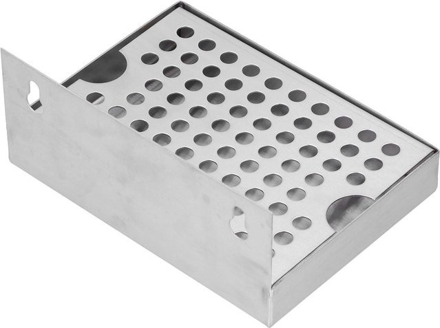 Wandmontiertes Bier-Abtropfblech aus Edelstahl von mfySpace in Silber - Bild 1