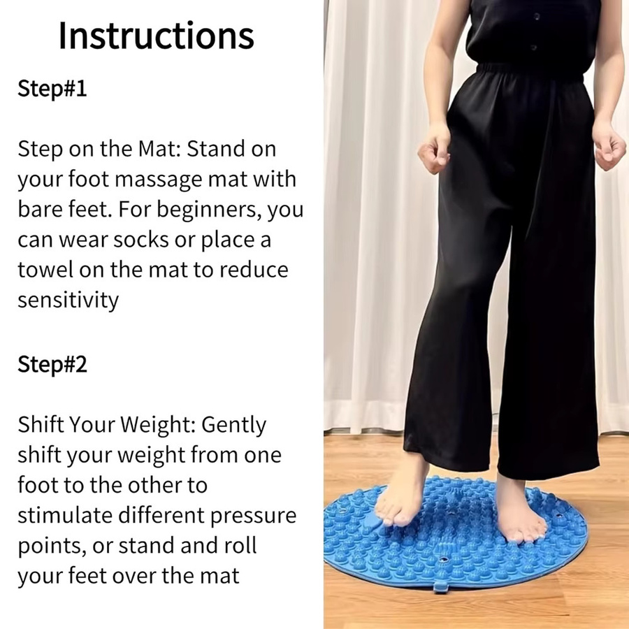 BOTQTOW Fußmassagematte mit 250 Akupressurknoten, Unisex - Bild 4