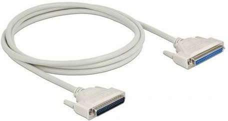Delock Seriell Anschlusskabel mit 1x D-SUB-Buchse 37pol. und 1x D-SUB-Stecker 37pol. in Beige, 2m Länge - Bild 1