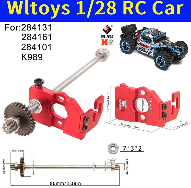 Wltoys Metallgetriebe-Mittelschaft und Motorsitz, Zubehör - Bild 1