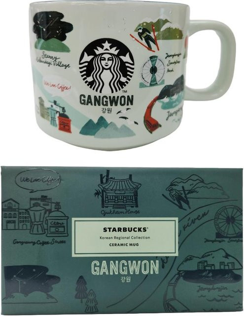 Starbucks Keramikbecher Gangwon in Weiß mit 355 ml Fassungsvermögen - Bild 1