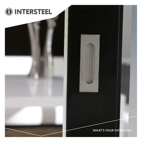 Intersteel Schiebetürmuschel aus Edelstahl, silber, gebürstet - Bild 2