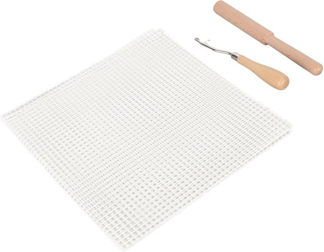 GoolRC Knüpfhaken Werkzeugset mit Holzgriff für Knüpfteppich-Netzleinwand und Wandteppich in White - Bild 1