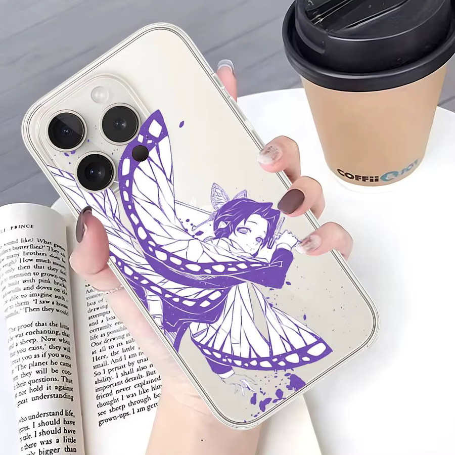 Stoßfeste transparente Handyhülle mit S-Shinobu K-Kocho Design für iPhone 17 16 15 14 13 12 11 Pro Max Plus - Bild 3