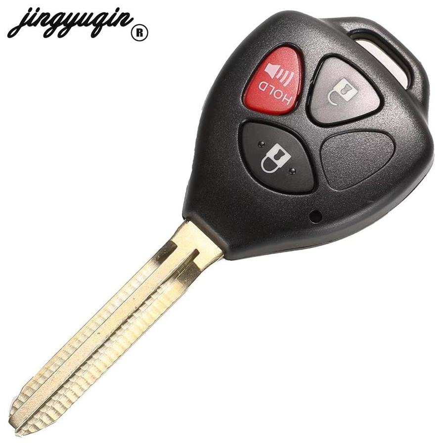 Jingyuqin Fernbedienung Autoschlüssel HYQ12BBY für Toyota Camry Avalon Corolla Matrix RAV4 Venza Yaris, 314,4 MHz, Schwarz, inklusive Schlüsselanhänger - Bild 2