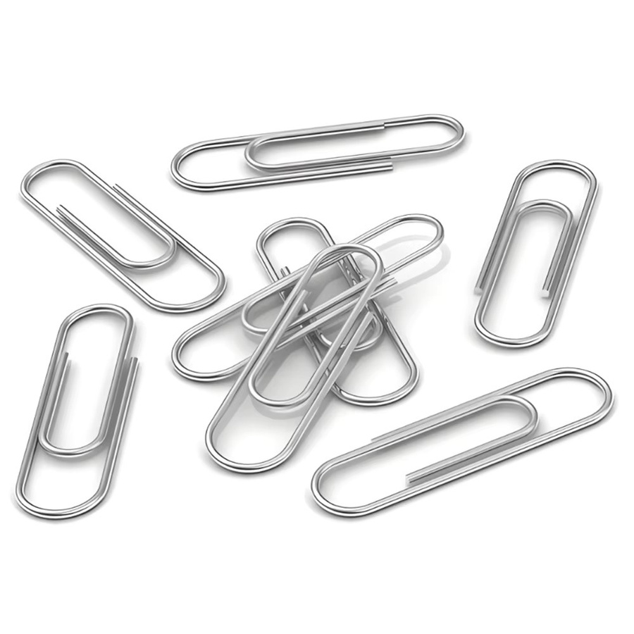 Metall Büroklammern aus Ni80 in Silber - Bild 1