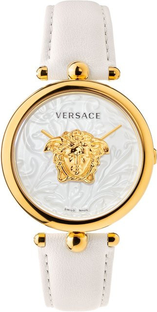 Versace Armbanduhr, Quarz, Edelstahl, Leder, 39 mm, Damen - Bild 1