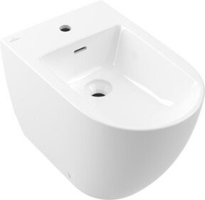 Villeroy & Boch Stand-Bidet Subway 3.0 in Weiß mit Überlauf und einer Armatur, B/T: 37 x 59,5 cm