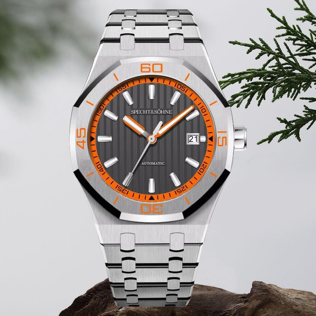 Specht & Söhne Armbanduhr Automatik, Edelstahl, Blau, Saphirglas, 40 mm, Herren - Bild 1