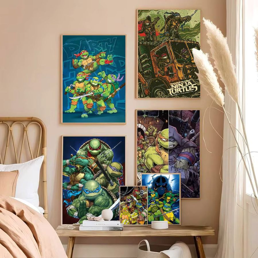 Beast Kingdom Anime-Poster Ninja T-Schildkröten im Vintage-Stil als Wandkunst für dein Zuhause - Bild 3