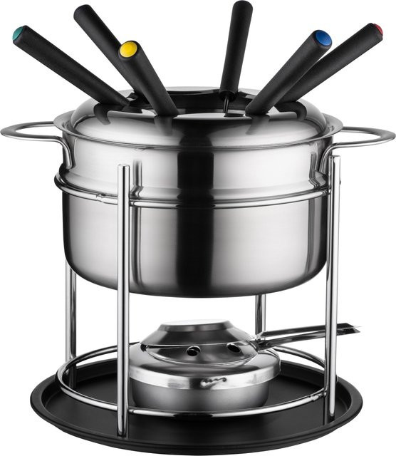 MÄSER Fondueset 11-teilig in Schwarz und Silber - Bild 1