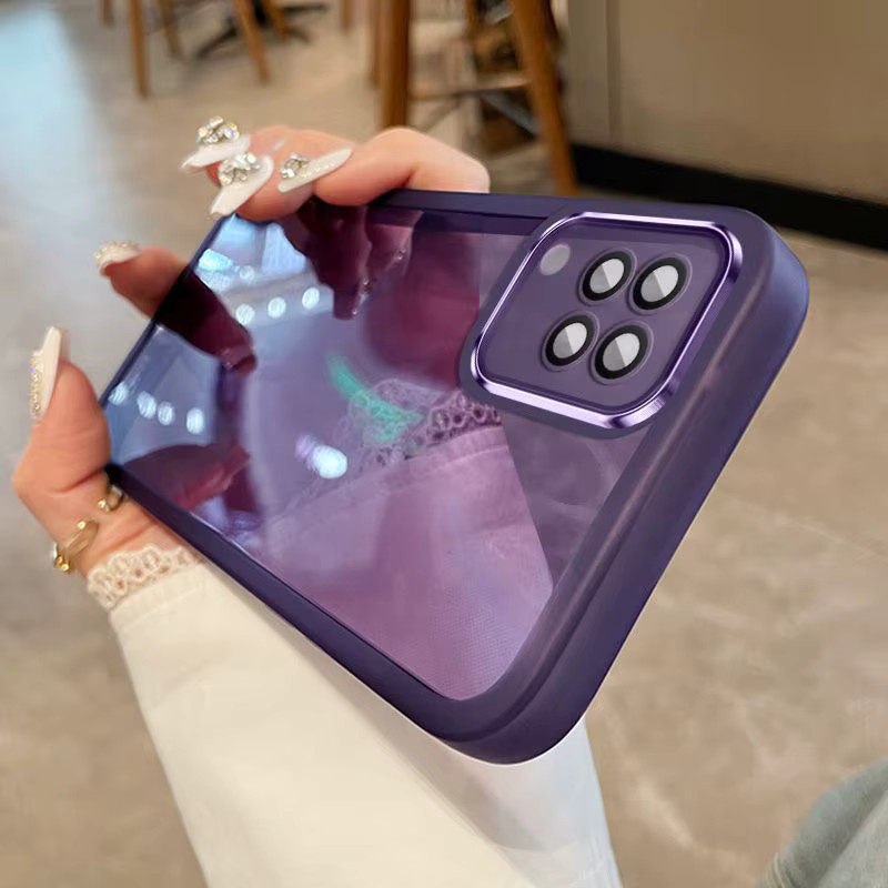Stoßfeste Silikon Schutzhülle für OPPO A94 4G, OPPO F19 Pro, OPPO Reno 5f und OPPO Reno 5 Lite in Lila - Bild 2