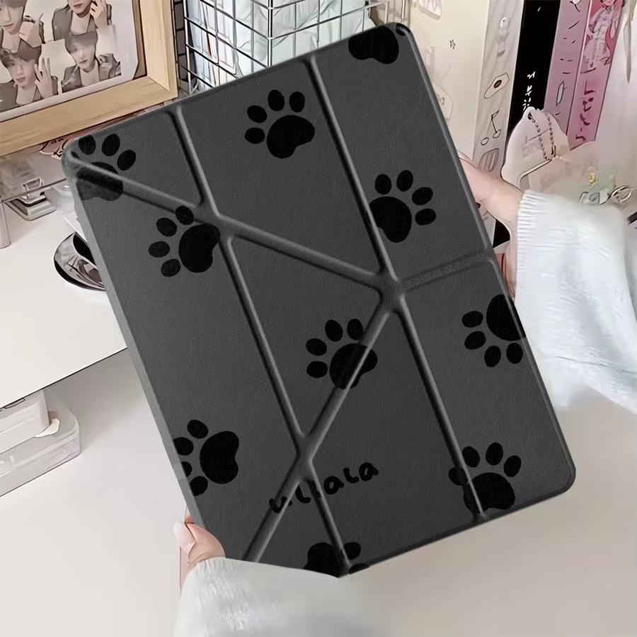 Apple iPad Hülle mit Haustier-Pfotenabdruck-Kunst Design in Multicolour für iPad Pro, Air und Mini - Bild 2