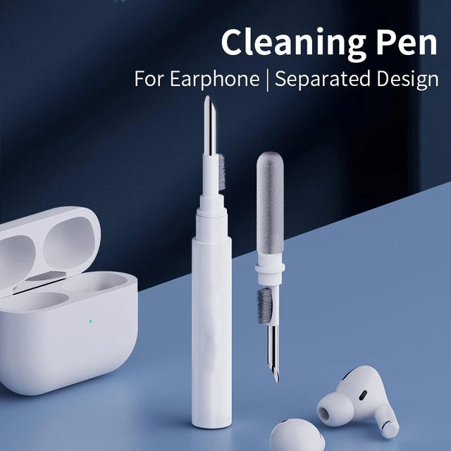 OSMR Reinigungsset für Kopfhörer und Airpods in Weiß mit Reinigungsstift, Bürste und Reinigungswerkzeugen für Xiaomi und Samsung - Bild 1