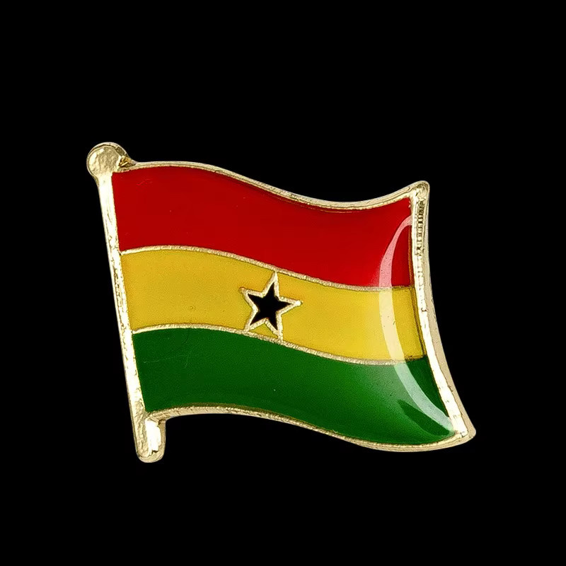 Brosche Ghana Flagge Anstecknadel - Bild 3