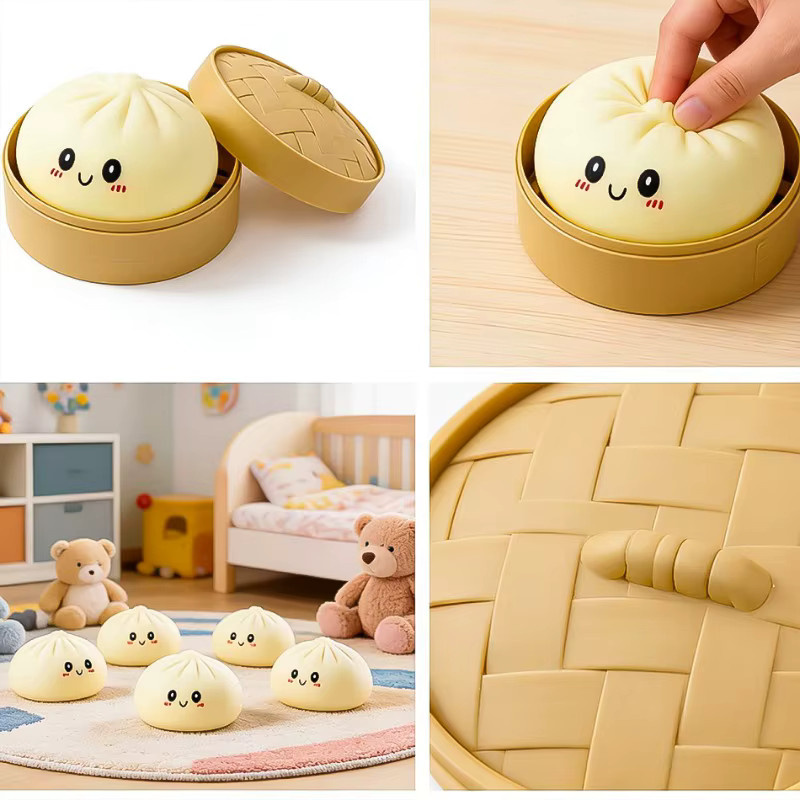 Hot Toys Überraschungsbox Bunte Simulationsbrötchen, Fidget Squishmallow, aus Gel, ab 3 Jahren - Bild 4