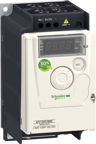 Schneider Electric Frequenzumrichter ATV12H037M2 0.37kW 1phasig in Weiß - Bild 1
