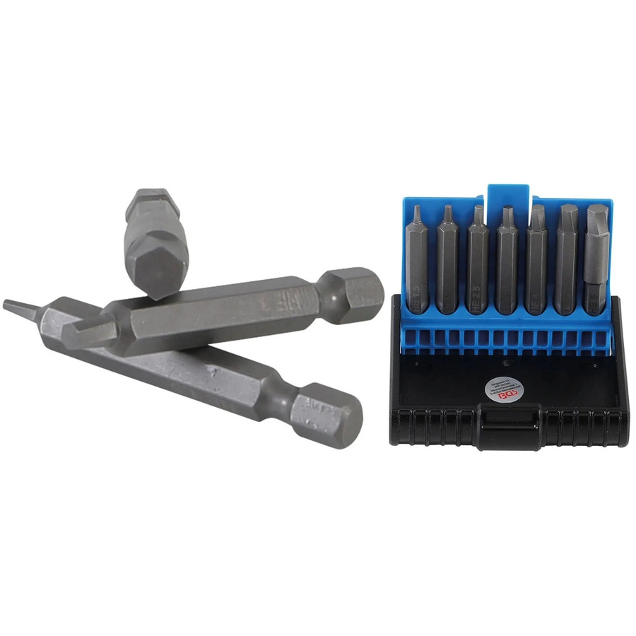 BGS Schraubenausdreher-Set für defekten Innensechskant aus Edelstahl, 7-teilig, grau, 1,5 - 6 mm - Bild 2