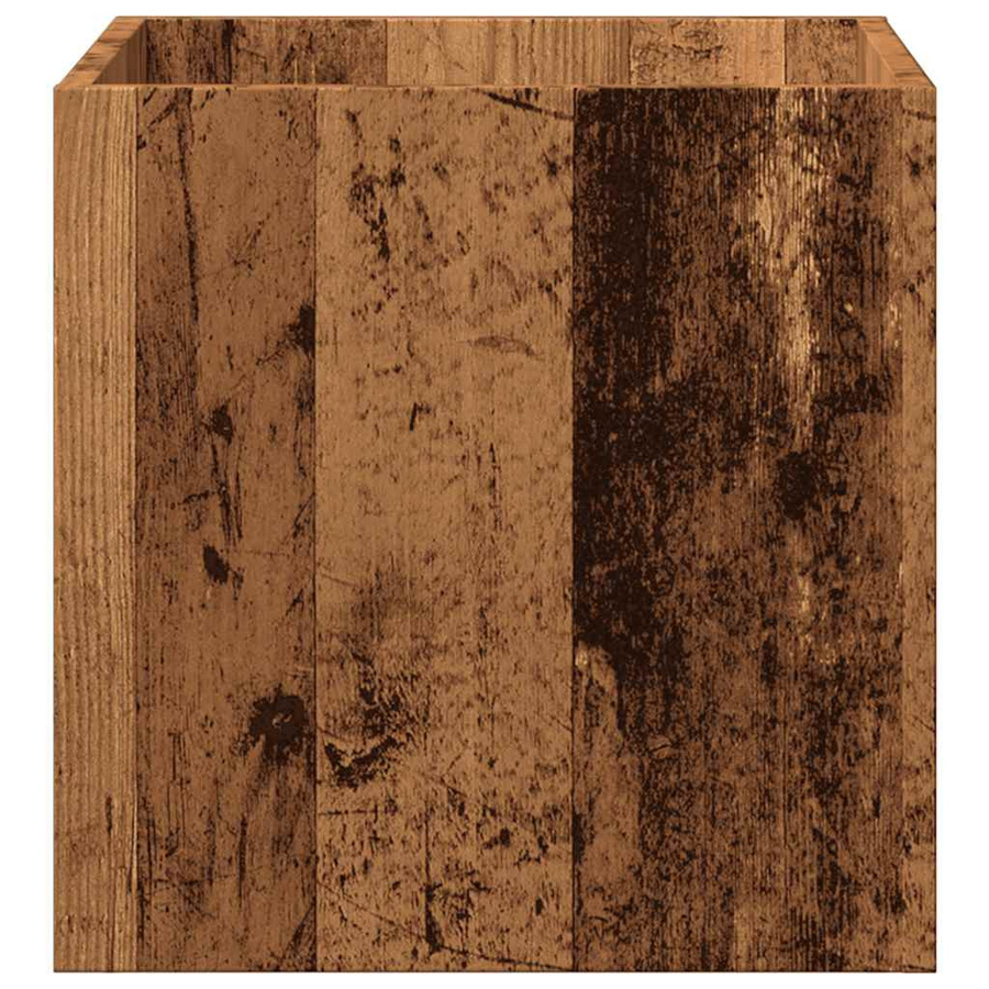 Vidaxl Pflanzgefäß aus Holz in Braun im rustikalen Design, B/T/H: 40 x 40 x 40 cm - Bild 4