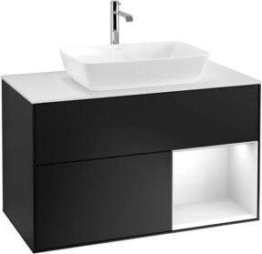 V&B Waschtischunterschrank Finion 100 in Weiß lackiert, B/T/H: 100 x 50,1 x 50,1 cm - Bild 1
