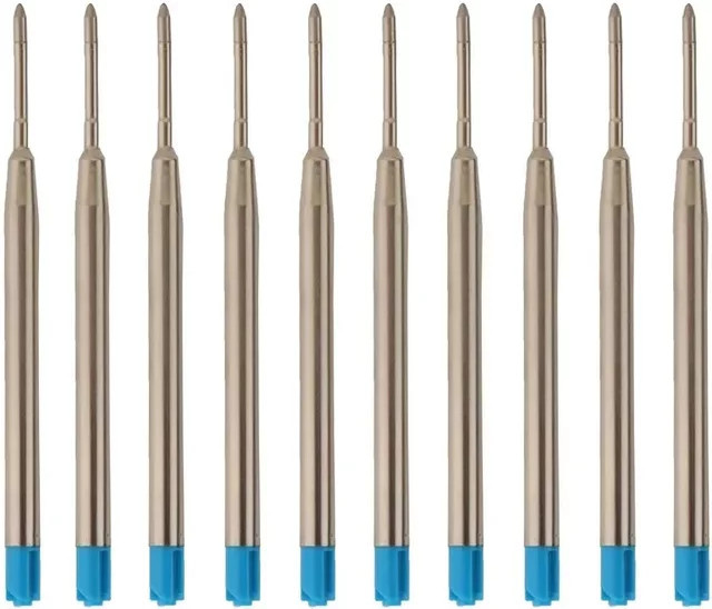 Kugelschreiberminen für Parker Stifte mit mittlerer Spitze, Set in Blau, Rot und Schwarz, Länge: 10 cm - Bild 1