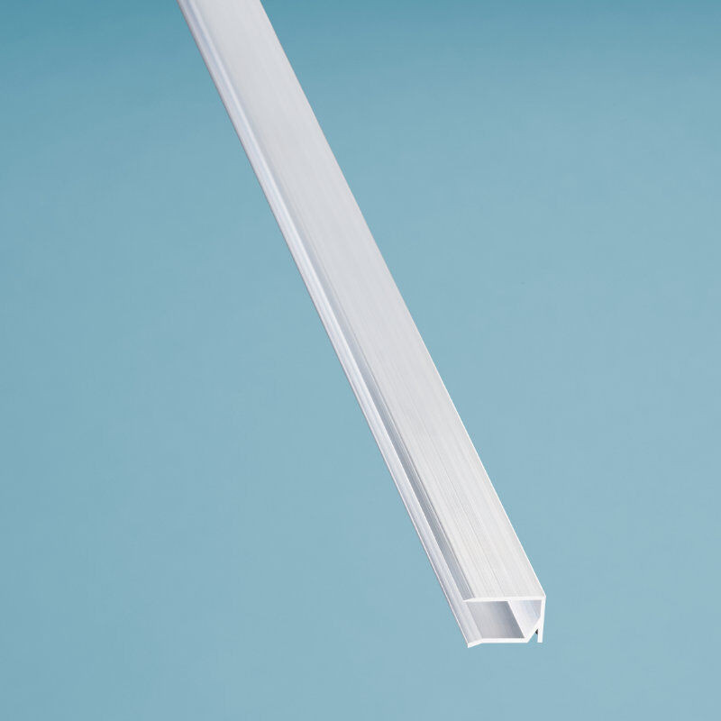 Scobalit Alu Abschlussprofil mit Tropfnase als Kantenschutz für 10 mm Plattenstärke in Silber pressblank - Bild 1