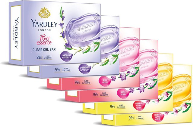 Yardley London Gel-Seife mit Glycerin, 125 g, 6 Stück - Bild 1