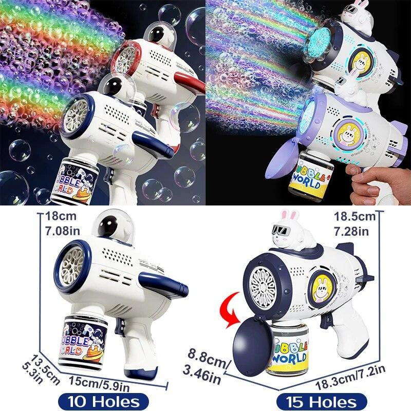Bai Fen Bai Toys Raketenseife Seifenblasenpistole, Weltraum, mit Licht und Sound, ab 6 Jahren - Bild 2