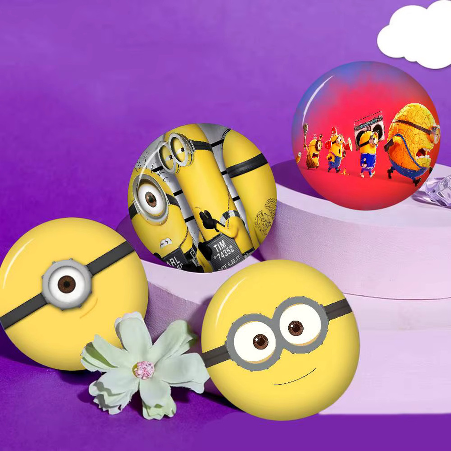 Potdemiel Brosche, Minion Anime Button Pin, Handgefertigt - Bild 2